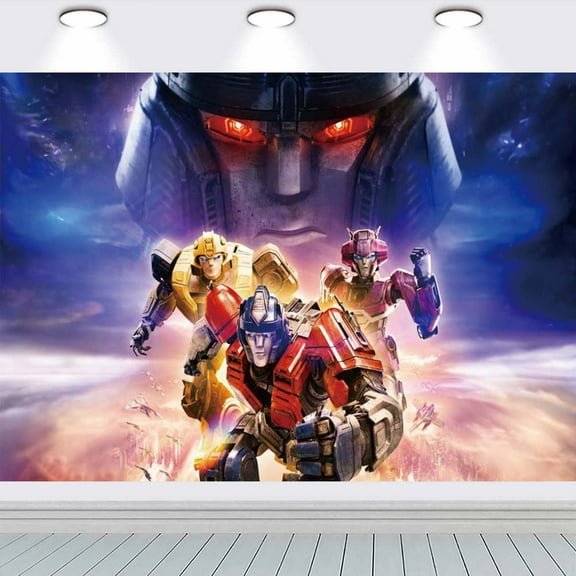 Transformers Taspestry Poster Banner Backdrop Background Wall Decor Party Supplies