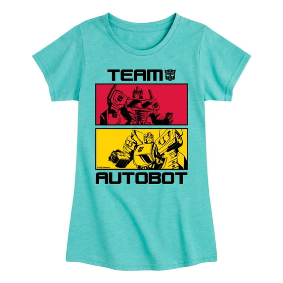 Transformers - Team Autobot - Girls Fitted Short Sleeve T-Shirt