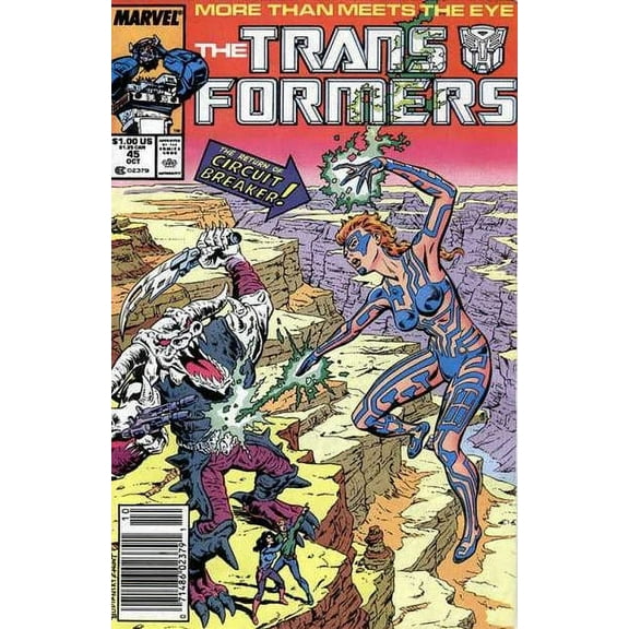 Transformers, The #45 (Newsstand) VF ; Marvel Comic Book