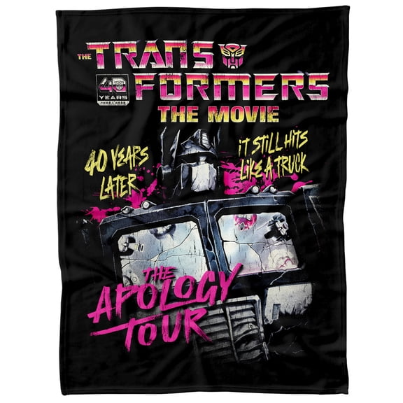 Transformers The Apology Tour Fleece Blanket 60"x80"