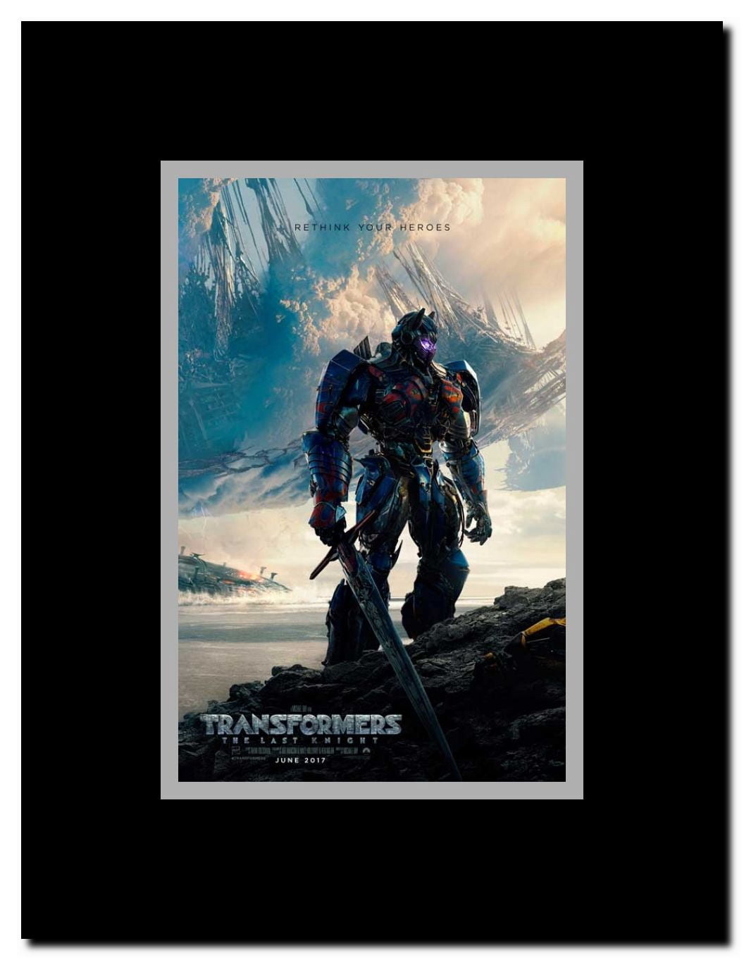 Transformers: The Last Knight Framed Movie Poster