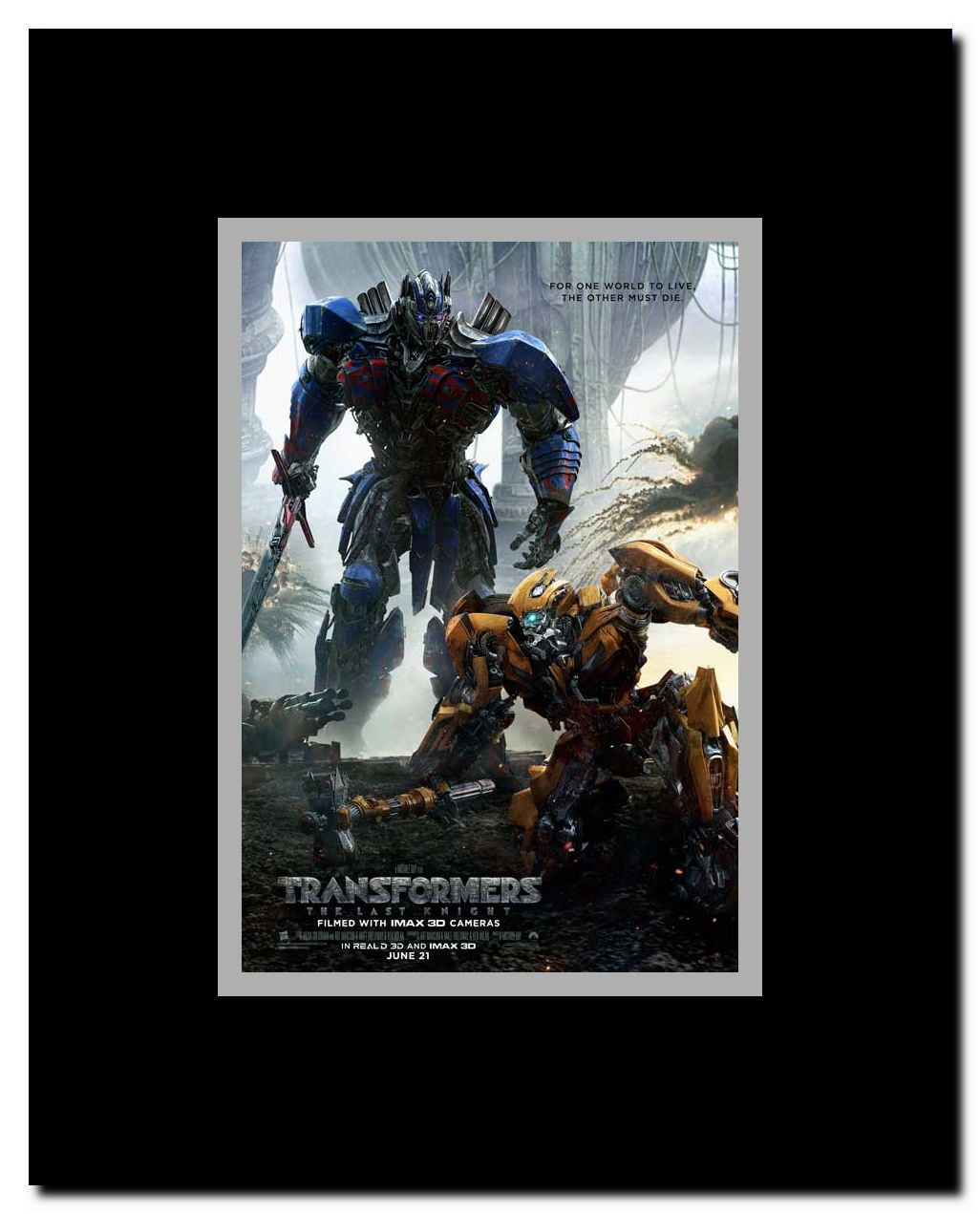Transformers: The Last Knight Framed Movie Poster