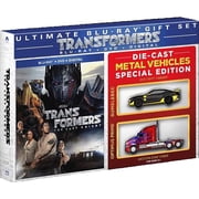Transformers The Last Knight Walmart Exclusive Blu-ray+ DVD + 2 Die Cast Metal Vehicles
