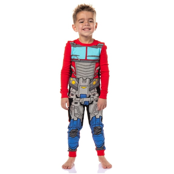 Transformers Toddler Boys' Optimus Prime Character Tight Fit 2 Piece Long Sleeve Pajama Set