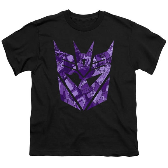 Transformers - Tonal Decepticon - Youth Short Sleeve Shirt - Medium