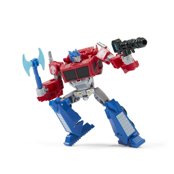 Transformers Toys EarthSpark Deluxe Class Optimus Prime Action Figure