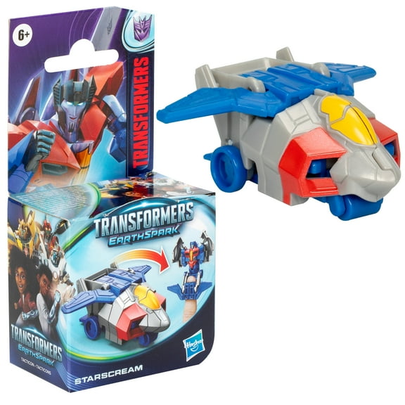 Transformers Toys EarthSpark Tacticon Starscream, 2.5" Action Figures for Kids 6+