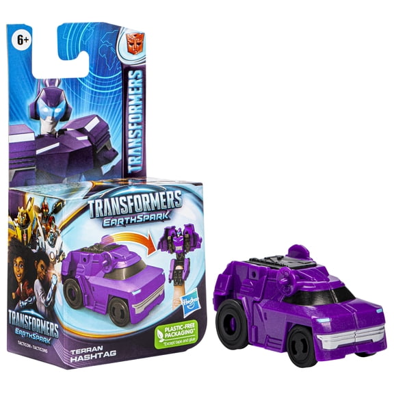 Transformers Toys EarthSpark Tacticon Terran Hashtag Action Figure