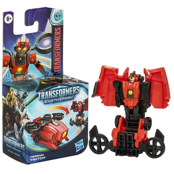 Transformers Toys EarthSpark Tacticon Terran Twitch, 2.5" Action Figures for Kids 6+
