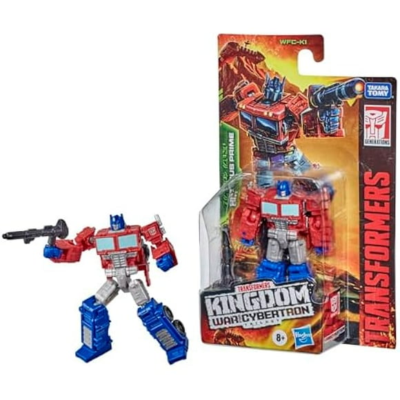 Transformers Toys Generations War for Cybertron: Kingdom Core Class WFC-K1 Optimus Prime Action Figure - Kids Ages 8 and Up, 3.5-inch