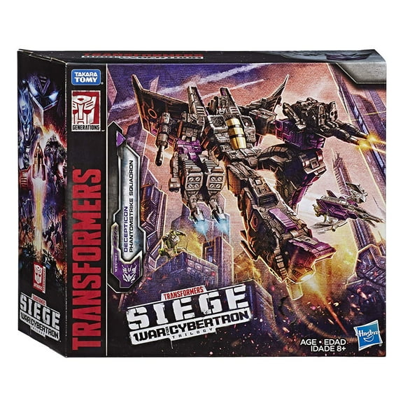 Transformers Toys Siege War For Cybertron Voyager Wfc-S27 Decepticon Phantomstrike Squadron 4 Pack - Final Strike Figure Series: Part 2