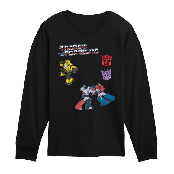 Transformers - Transformer Icons - Youth Boys Long Sleeve Graphic T-Shirt