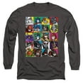 thumbnail image 1 of Transformers Transformer Squares Long Sleeve Adult 18/1 T-Shirt Charcoal, 1 of 1