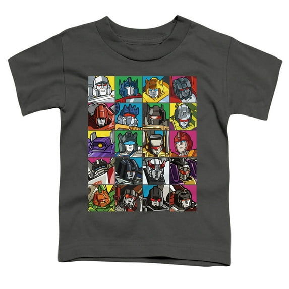 Transformers Transformer Squares S/S Toddler T-Shirt Charcoal