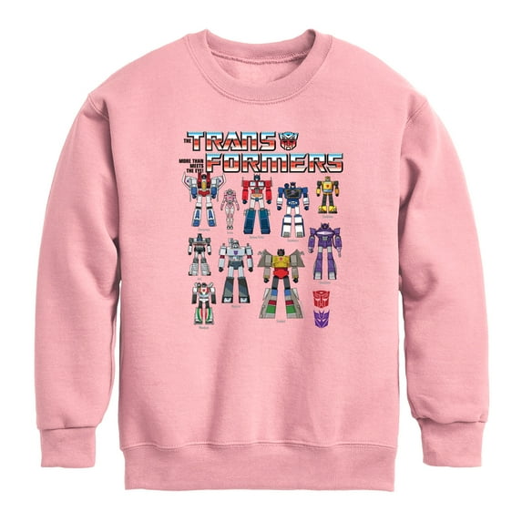 Transformers - Transformers Grid - Youth Boys Crew Fleece Sweatshirt