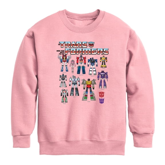 Transformers - Transformers Grid - Youth Boys Crew Fleece Sweatshirt