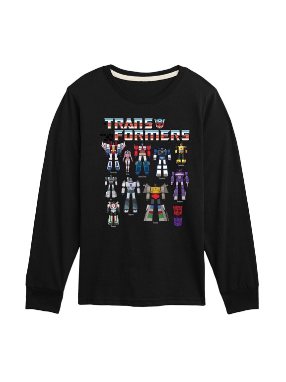 - Transformers Grid Boys' Long Sleeve Graphic T-Shirt