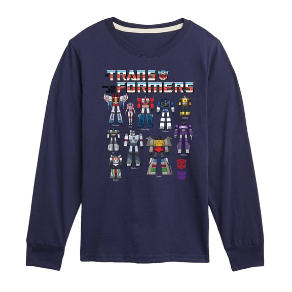 Transformers - Transformers Grid - Youth Boys Long Sleeve Graphic T-Shirt