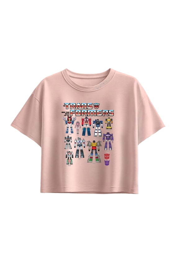 - Transformers Grid - Youth Girls Boxy T-Shirt