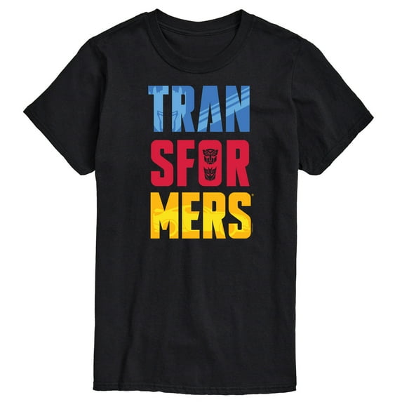Transformers - Transformers Logo Color Block - Adult Short Sleeve Tee