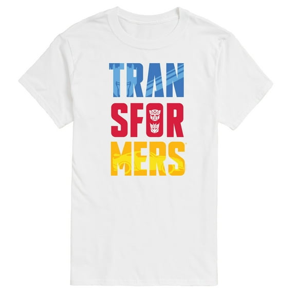 Transformers - Transformers Logo Color Block - Adult Short Sleeve Tee