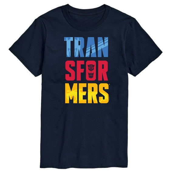 Transformers - Transformers Logo Color Block - Adult Short Sleeve Tee