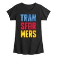 thumbnail image 1 of Transformers - Transformers Logo Color Block - Girls Fitted Short Sleeve T-Shirt, 1 of 4