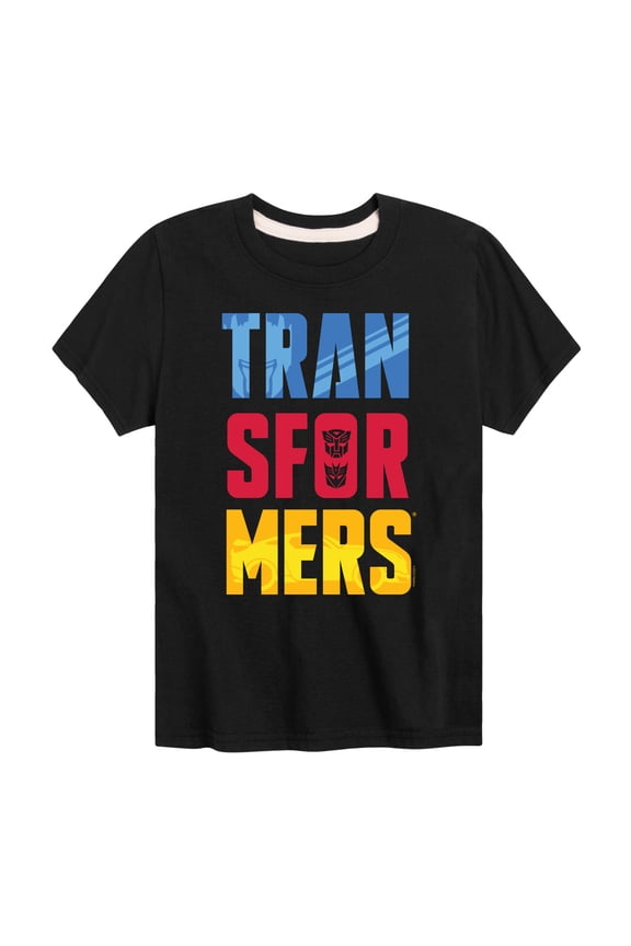 - Transformers Logo Color Block - Kids Toddler And Youth Short Sleeve T - Shirt