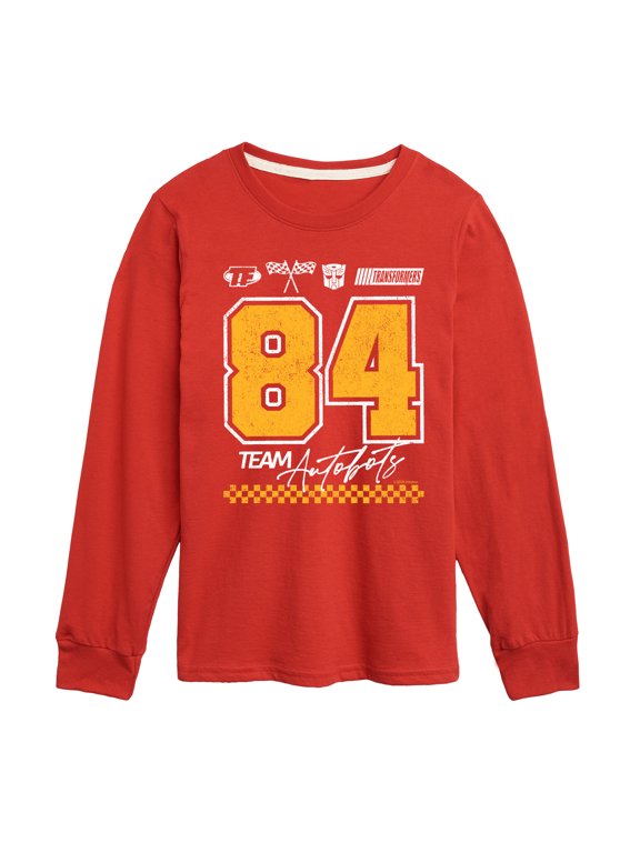 - Transformers Racing Jersey Boys' Long Sleeve Graphic T-Shirt