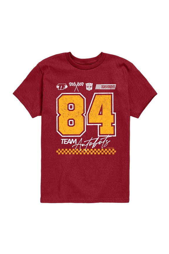 - Transformers Racing Jersey - Youth Boys Short Sleeve Graphic T-Shirt