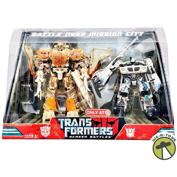 Transformers Screen Battles Battle Over Mission City Figure Set 2008 Hasbro
