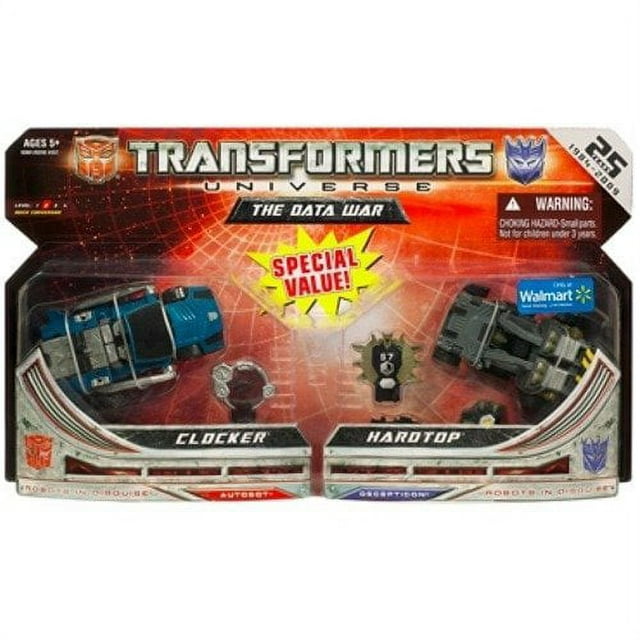 Transformers Universe The Data War Clocker vs Hardtop Action Figures 2009 Hasbro