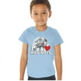thumbnail image 1 of Transformers Valentine's Day I Love Bots Kids T Shirt (2) for Toddler Boys and Girls, Light Blue, 1 of 5