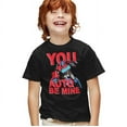 thumbnail image 1 of Transformers Valentine's Day You Auto Be Mine Kids T Shirt for Youth Boys and Girls, Black, Medium, 1 of 5