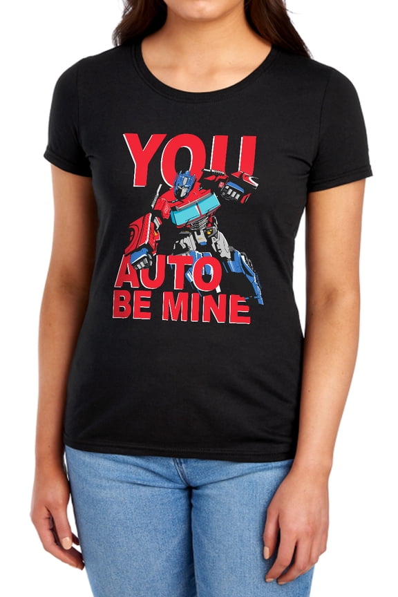 Valentine's Day You Auto Be Mine Women's T Shirt, Black, Large