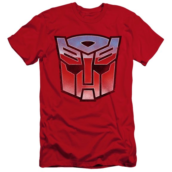 Transformers - Vintage Autobot Logo - Premium Slim Fit Short Sleeve Shirt - X-Large
