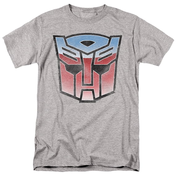 Transformers Vintage Autobot Logo Unisex Adult T Shirt, Athletic Heather, Large