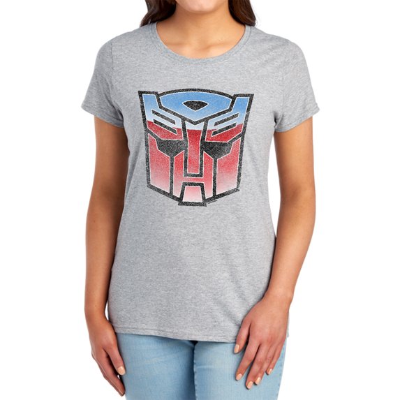 Transformers Vintage Autobot Logo Women's T Shirt, Athletic Heather, Small