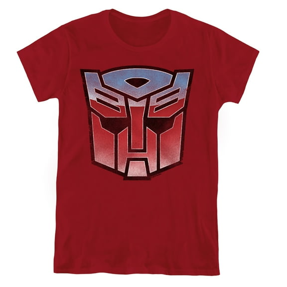 Transformers Vintage Autobot Logo Women's T Shirt, Cardinal, 2X-Large