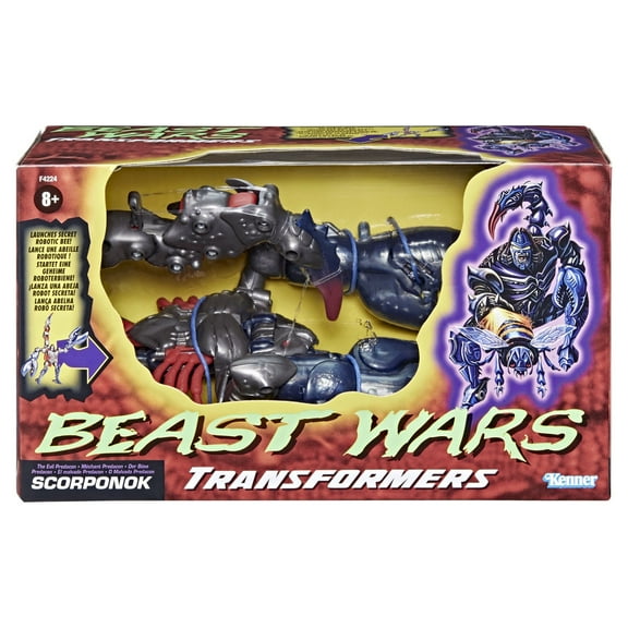Transformers: Vintage Beast Wars Predacon Scorponok Kids Toy Action Figure for Boys and Girls Ages 8 9 10 11 12 and Up