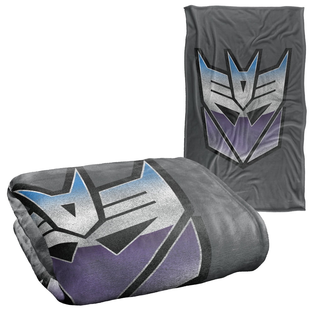 Transformers Vintage Decepticon Logo Silky Touch Super Soft Throw ...