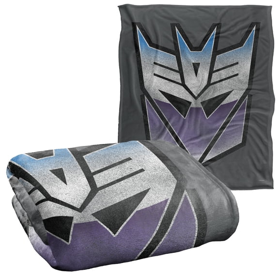 Transformers Vintage Decepticon Logo Silky Touch Super Soft Throw Blanket 50' x 60'