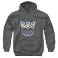 thumbnail image 1 of Transformers - Vintage Decepticon Logo - Youth Hooded Sweatshirt - Large, 1 of 2