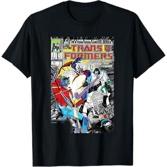 Transformers Vintage Faded Optimus vs. Megatron Comic Cover TShirt
