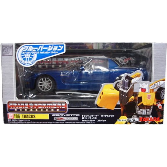 Transformers Vinyl Tech Warrior / Tracks feat. Chevrolet Corvette Blue Version