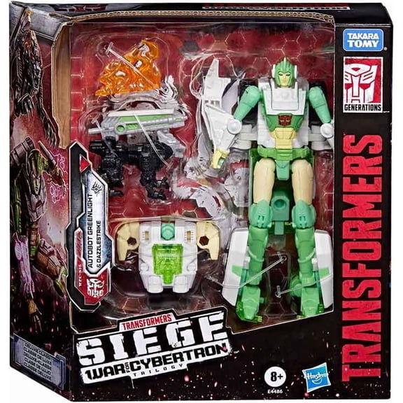 Transformers War For Cybertron Siege 6 Inch Action Figure Deluxe Class - Greenight & Dazzlestrike Reissue