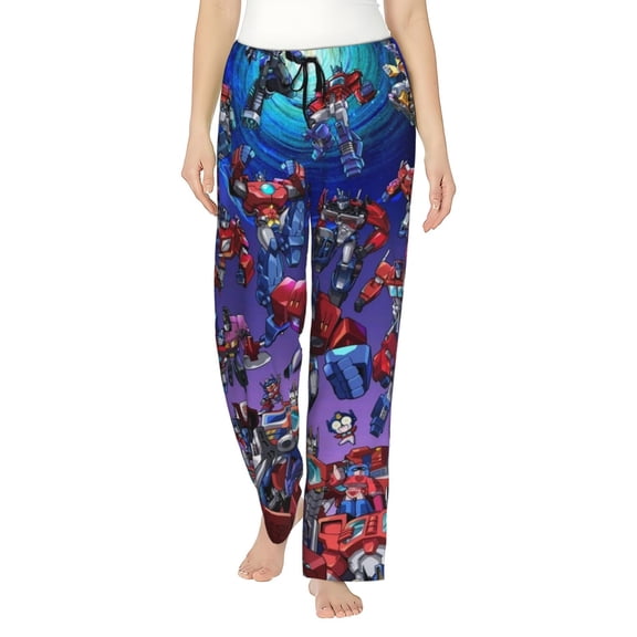 Transformers Women's Pajama Pants Ultra Soft Comfy Sleep Lounge Pants Cartoon Print Lightweight Casual Bottoms Loungewear