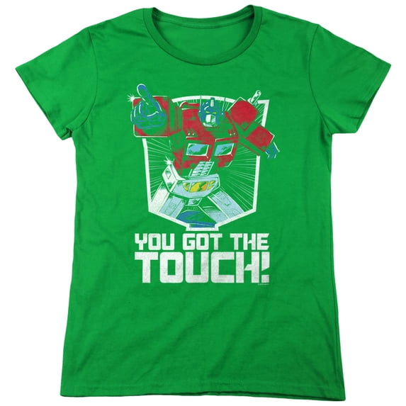 Transformers You Got The Touch Women's T Shirt, Kelly Green, 2X-Large