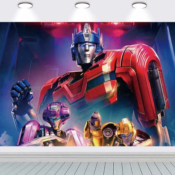 Transformers school Backdrop Taspestry Banner Party Supplies Background Poster Decor Decorations