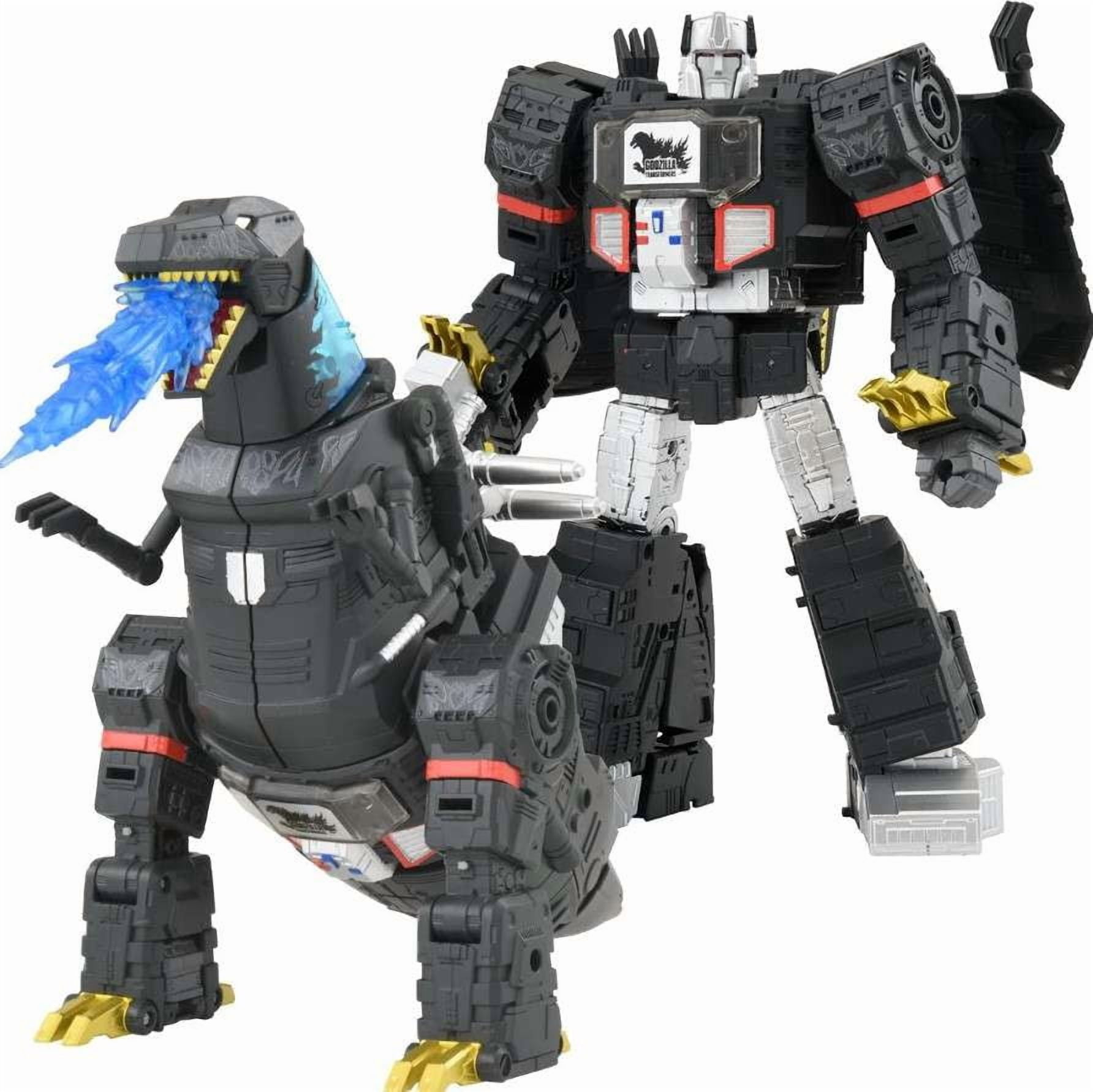 Transformers x Godzilla Synergenex Leader Class Megatron Action